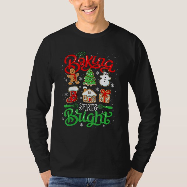 Baking Spirit Bright Donut Weihnachtsbaum Xmas Coo T-Shirt (Vorderseite)