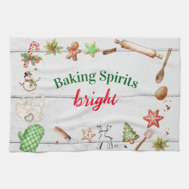 Baking Spirits Bright Christmas Geschirrtuch