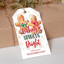 Baking Spirits Helle Lebkuchen Cookies Gefallen Geschenkanhänger