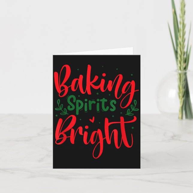 Baking Srits Bright Funny Christmas  Karte (Vorderseite)