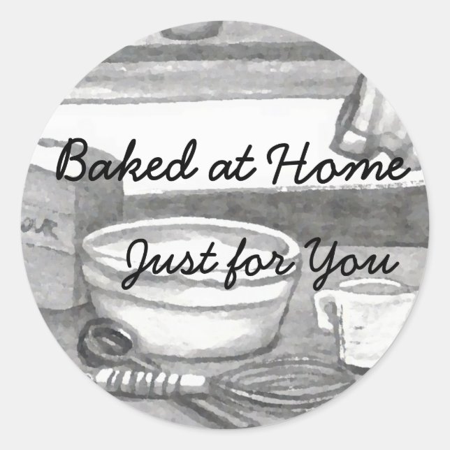 Baking Stickers hausgemachte Geschenke Feiertagske (Vorderseite)