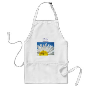 Baking Sunshine! apron gifts White Daisy Flowers Schürze