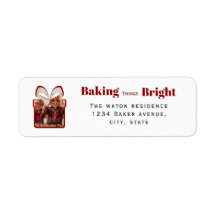 Baking Things Bright Weihnachtsfoto-Geschenkdesign