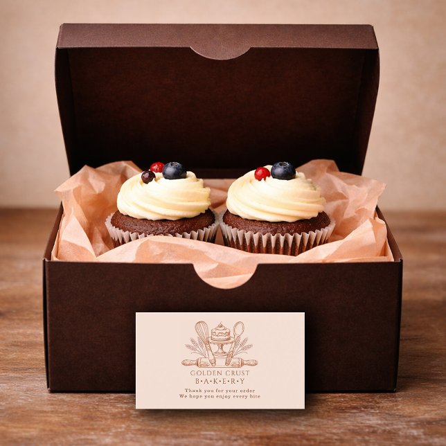 Baking Utensils Baker Bakery Thank You Insert (Von Creator hochgeladen)