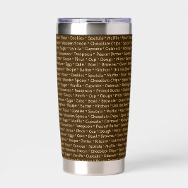 Baking Words Thermal Tumbler Thermobecher