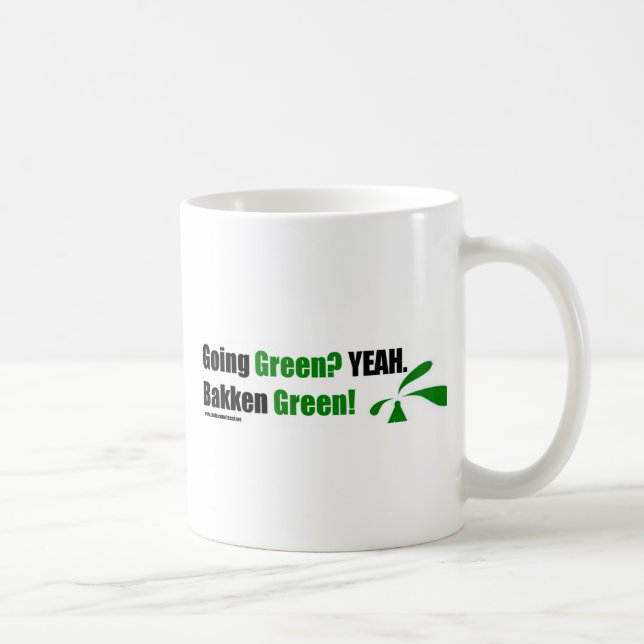 Bakken grüne Kaffee-Tassen Tasse (Rechts)