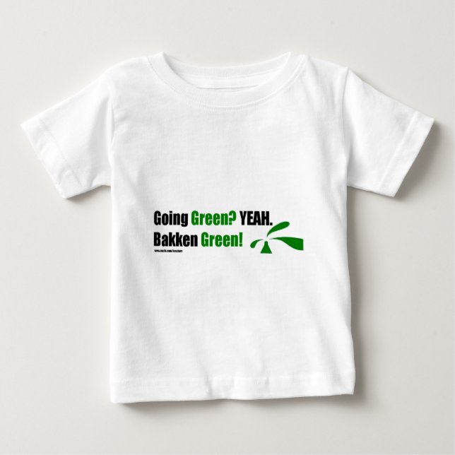 Bakken grüner Säuglings-T - Shirt (Vorderseite)