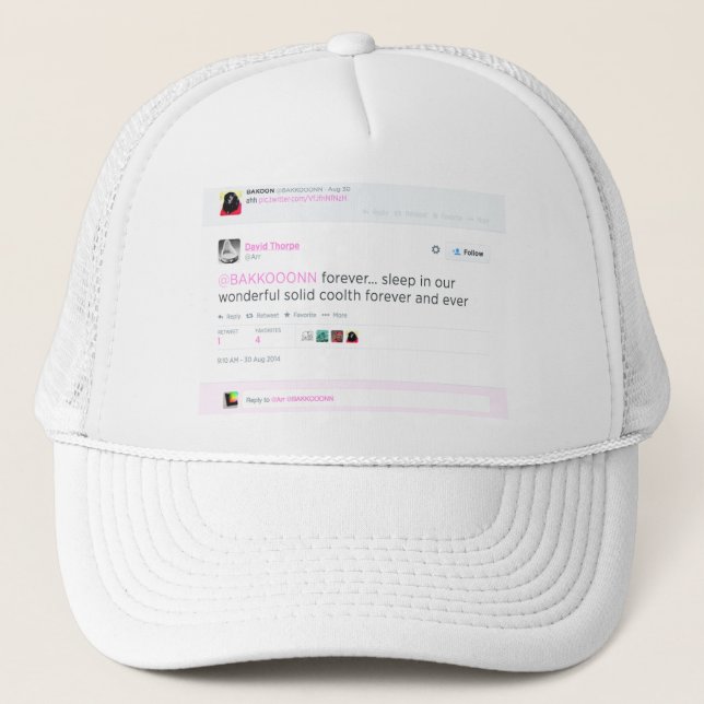 Bakkoon Fernlastfahrer-Hut Truckerkappe (Vorderseite)