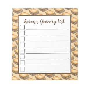 Baklava Sweet Filo Honey Nachtisch Konditorei Grie Notizblock
