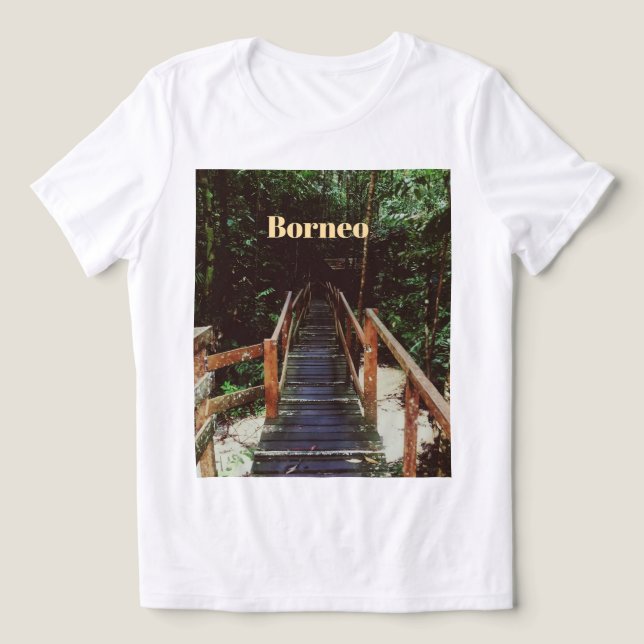 Bako Nationalpark - Borneo Tri-Blend Shirt (Design Vorderseite)