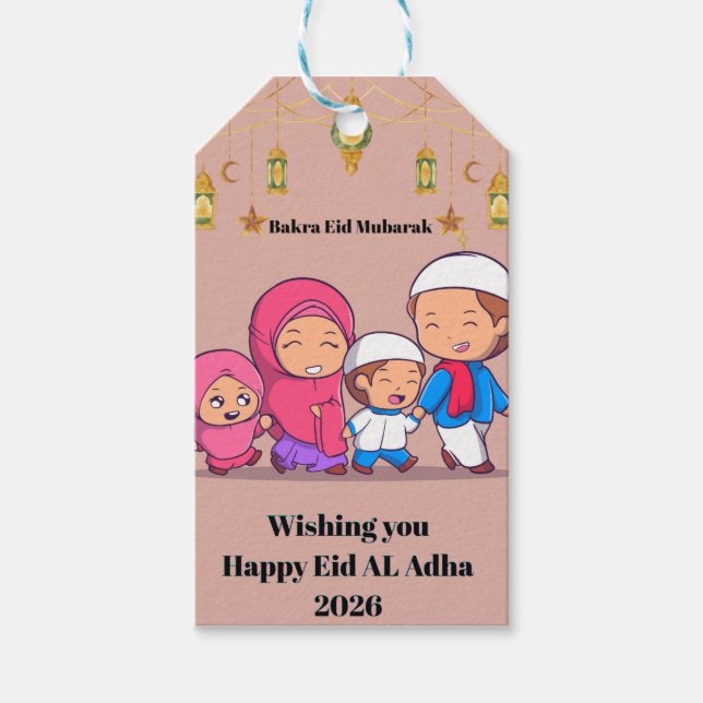 Bakra Eid Mubarak Geschenkanhänger 2026 (Vorderseite)