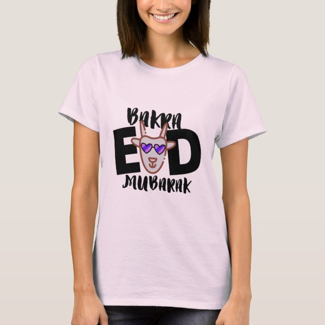 Bakra Eid Mubarak T-Shirt (Vorderseite)