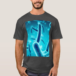 BAKTERIA SLIDE MICROSCOPIC Biologie Illusters T-Shirt