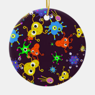 Bakterien-Tapete Keramik Ornament