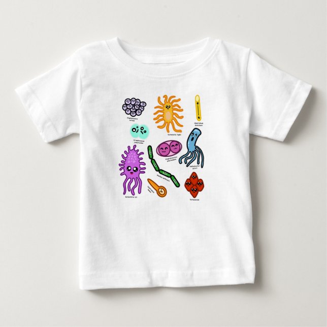 Bakterienarten Baby T-shirt (Vorderseite)
