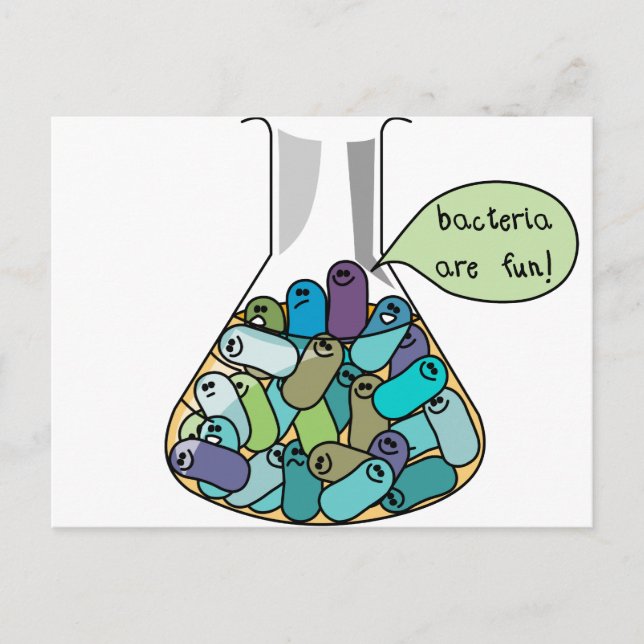 Bakterienkultur Postkarte (Vorderseite)