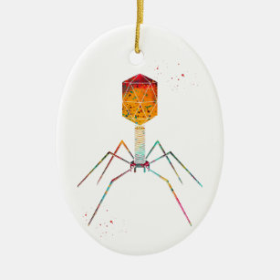 Bakteriophage Keramik Ornament
