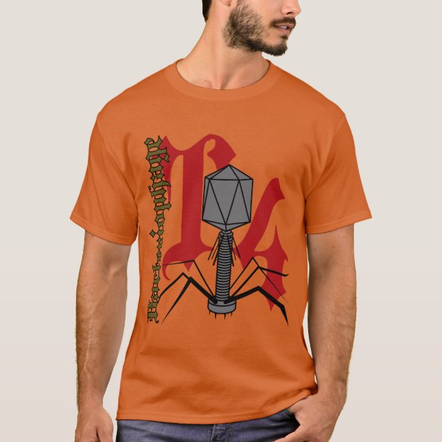 Bakteriophage T4 T-Shirt (Vorderseite)