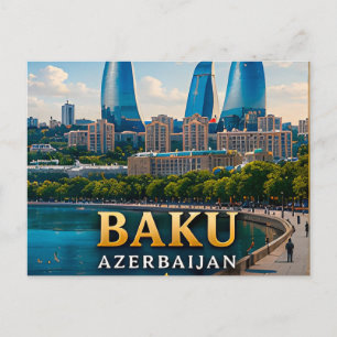 Baku Aserbaidschan Kaspisches Meer Hauptstadt 🌊 Postkarte