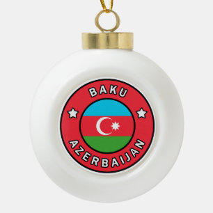 Baku Aserbaidschan Keramik Kugel-Ornament