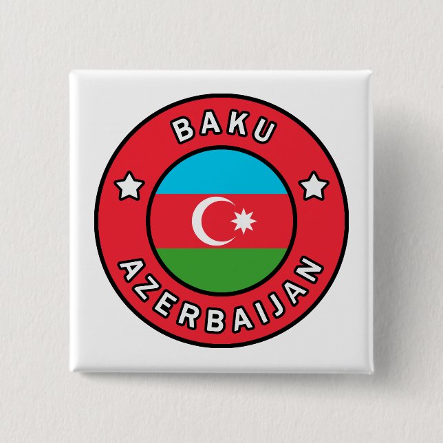 Baku Aserbaijan Button (Vorderseite)