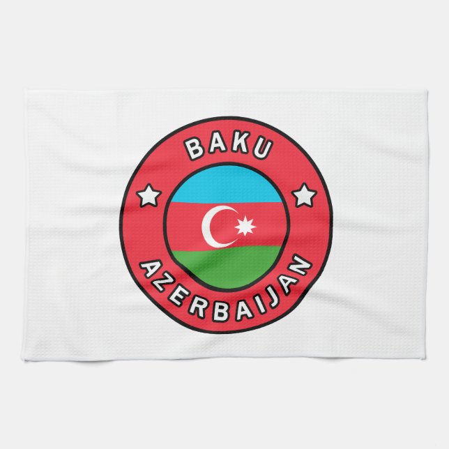 Baku Aserbaijan Geschirrtuch (Horizontal)
