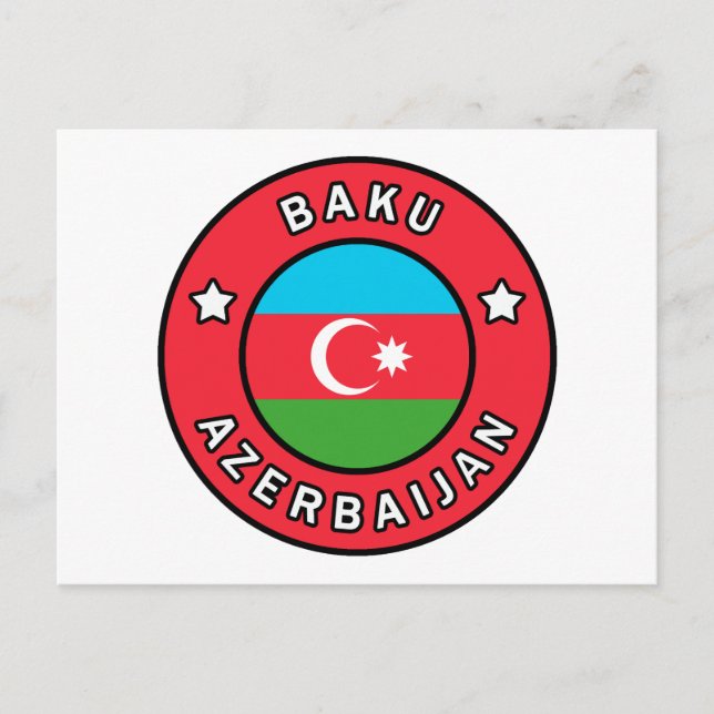 Baku Aserbaijan Postkarte (Vorderseite)