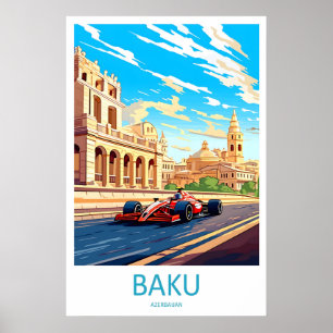 Baku-Reise-Druck Wand Baku-Schaltkreis-Poster Poster