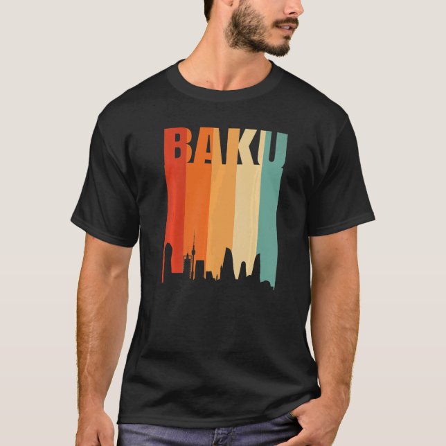 Baku Skyline T-Shirt (Vorderseite)