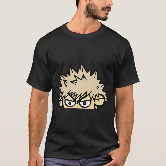 Bakugo Katsuki Flüchtige Blick T-Shirt (Vorderseite)