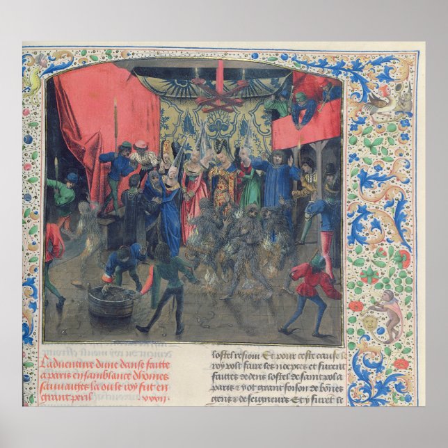 Bal des Ardents', Charles gerettet Poster (Vorne)