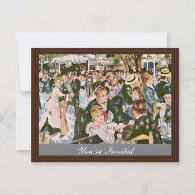 Bal du Moulin de la Galette von Pierre-Auguste Einladung (Vorderseite)
