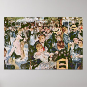 Bal du Moulin de la Galette von Pierre-Auguste Poster