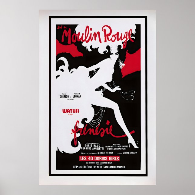 Bal du Moulin Rouge Frénésie by Rene Gruau Poster (Vorne)