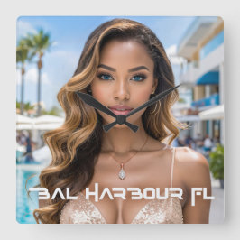 BAL HARBOUR - FLORIDA QUADRATISCHE WANDUHR