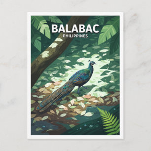 Balabac-Inselwald Inneres Philippinen Reise Postkarte