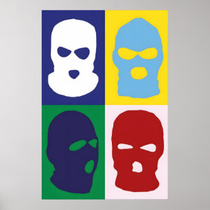 Balaclava Japanischer Abstrakter Bauhaus Formel Mo Poster