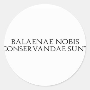 Balaenae Nobis Aufkleber
