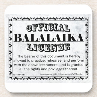 Balalaika-Lizenz Getränkeuntersetzer