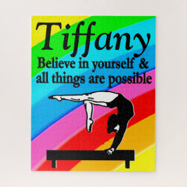 BALANCE BEAM GYMNASTICS PERSONALISIERT PUZZLE