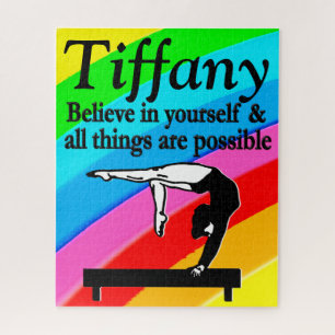 BALANCE BEAM GYMNASTICS PERSONALISIERT PUZZLE