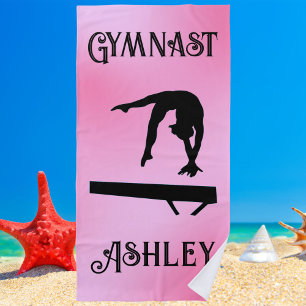 Balance Beam Pink Blush Gymnastik Strandtuch