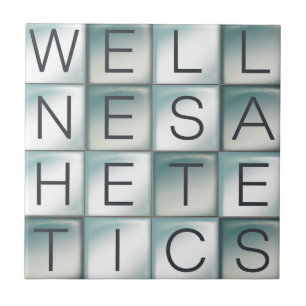 "Balance & Bliss" (textbasiert) Fliese