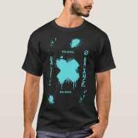 Balance, Cyan Black Simple Pop Culture