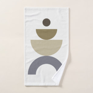 Balance - farbenfrohe geometrische Formen des mitt Badhandtuch Set