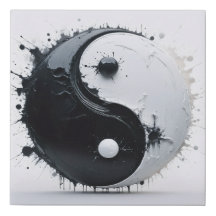 Balance in Motion - Abstrakt Yin Yang Art