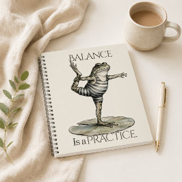 „Balance ist eine Praxis“ Journal Spiralblock Notizbuch