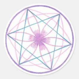 Balance Mandala Runder Aufkleber