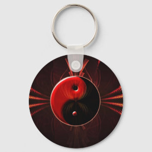 Balance von Feuer Yin Yang Schlüsselkette Schlüsselanhänger