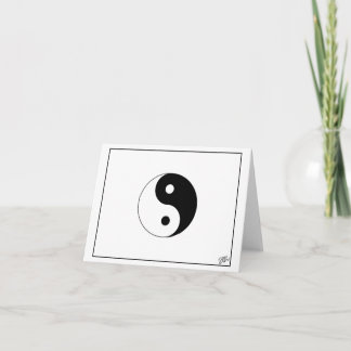 BALANCE - Yin und Yang Blank Dankeskarte